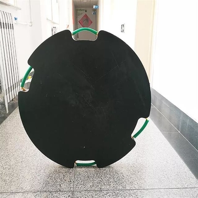 Cuscinetto rotondo nero dell'intelaiatura di base della gru di Jack Foot Plate Plastic Crane dell'HDPE per le gru mobili