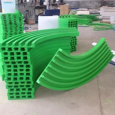 Ferrovia a catena di plastica della guida di scorrimento del trasportatore di scanalatura della striscia di usura del polietilene T UHMWPE