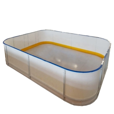 Piatto di scossa di plastica del bordo di Dasher dell'hockey dell'HDPE del recinto della pista di pattinaggio con la struttura d'acciaio