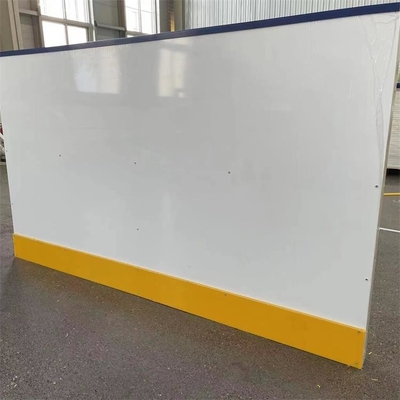 bordo di plastica di Dasher della pista di pattinaggio della fucilazione dell'hockey della barriera della pista di pattinaggio sul ghiaccio dell'HDPE portatile dei piedi 4x8