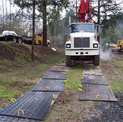 48 x 96 pollici di strada temporanea di plastica nera portatile Mats For Excavator del polietilene