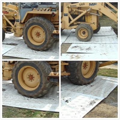 4ft. W X 8ft. L protezione al suolo Mats Clear dell'HDPE di Diamond Plate Tread Design