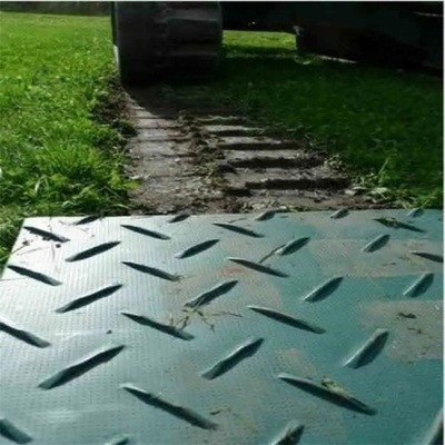 Le strade di plastica verdi durevoli di messa a terra dell'HDPE inondano Mat For Excavators Construction