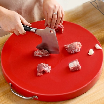 Tagliere di plastica amichevole del polietilene del giro della carne di Eco della cucina con la maniglia