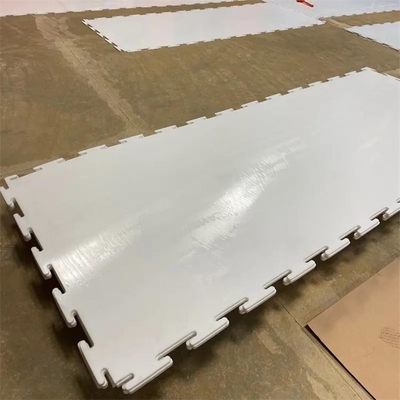 pavimentazione portatile di pattinaggio a rotelle della pista di pattinaggio sul ghiaccio sintetica UHMWPE dell'hockey di 1200*1000mm