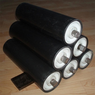 Ozioso blu del rullo del nastro trasportatore di UHMWPE per il rullo estraente del nastro trasportatore
