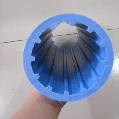 Ozioso blu del rullo del nastro trasportatore di UHMWPE per il rullo estraente del nastro trasportatore