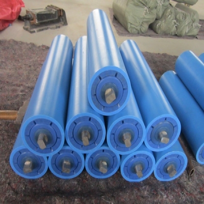 Rullo folle leggero resistente all'uso di UHMWPE per il nastro trasportatore carboniero dei porti