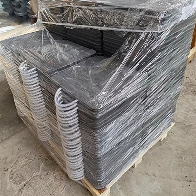 Calcolo di plastica su misura del carico del cuscinetto dell'intelaiatura di base della gru dell'HDPE resistente per la gru