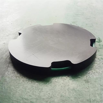 Cuscinetto rotondo nero dell'intelaiatura di base della gru di Jack Foot Plate Plastic Crane dell'HDPE per le gru mobili
