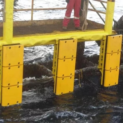 Cuscinetto di plastica del cuscino ammortizzatore del fronte dell'angolo della nave del pannello frontale UHMWPE della costruzione dura del molo