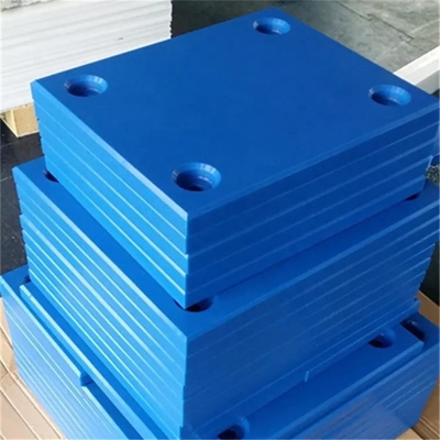 Curvo costruire il fronte di plastica del cuscino ammortizzatore del bacino riempie UHMWPE Marine Dock Bumpers