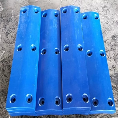 Curvo costruire il fronte di plastica del cuscino ammortizzatore del bacino riempie UHMWPE Marine Dock Bumpers