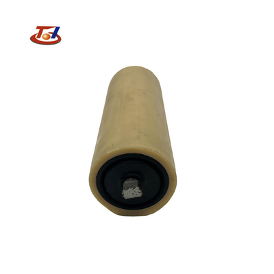 Rulli folli preoccupantesi di plastica di ritorno del trasportatore del nero UHMWPE di rendimento elevato