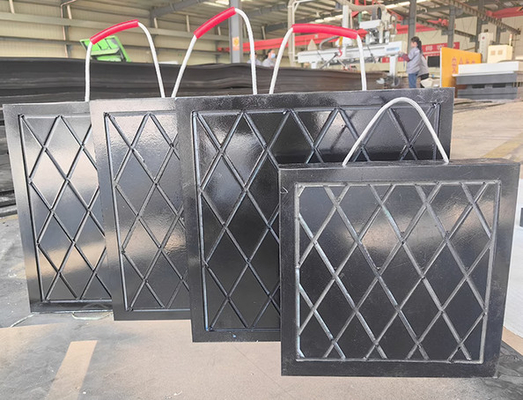Camioni professionali 30mm Plastico di gru pads di fuoriuscita Matta stabilizzatore Uhmwpe nero