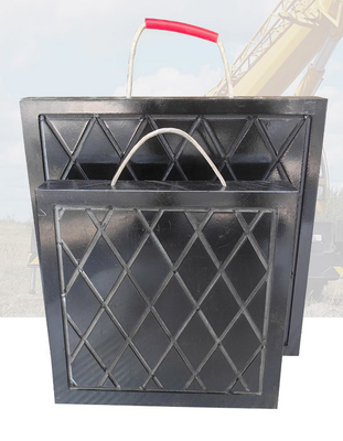 Camioni professionali 30mm Plastico di gru pads di fuoriuscita Matta stabilizzatore Uhmwpe nero