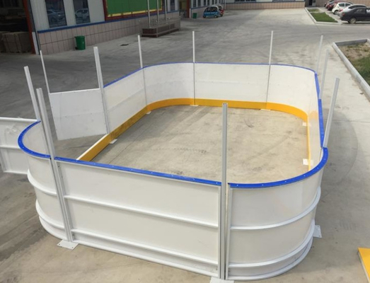 Pista di pattinaggio su ghiaccio a scivolamento estremo per pattinaggio artificiale / pista di pattinaggio senza ghiaccio in plastica per il centro di allenamento